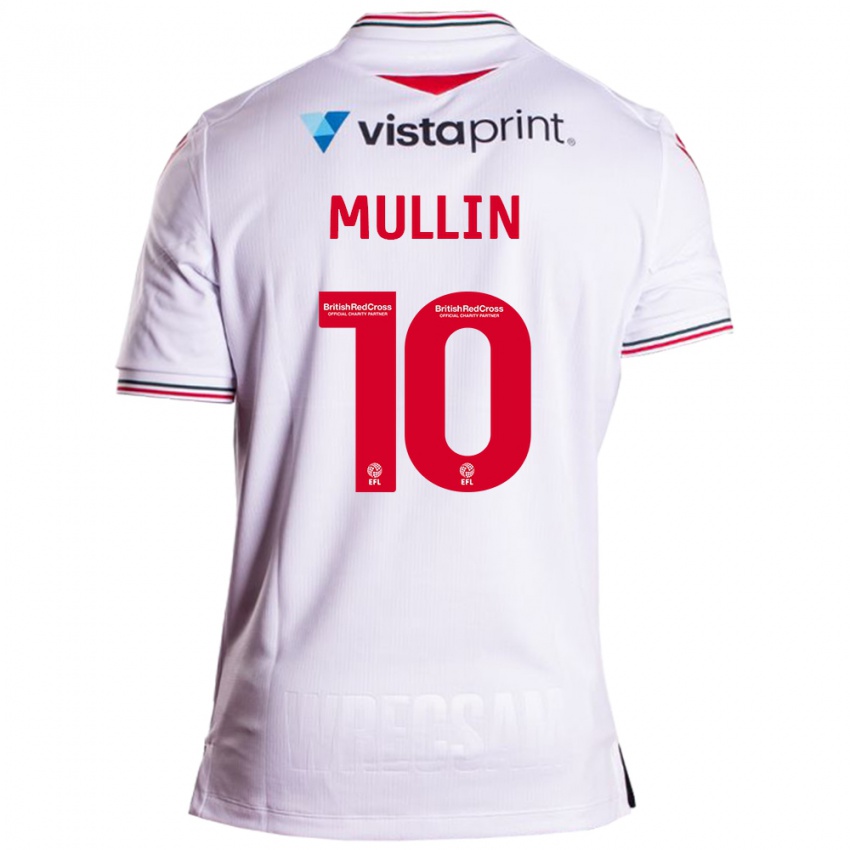 Mulher Camisola Paul Mullin #10 Branco Alternativa 2023/24 Camisa