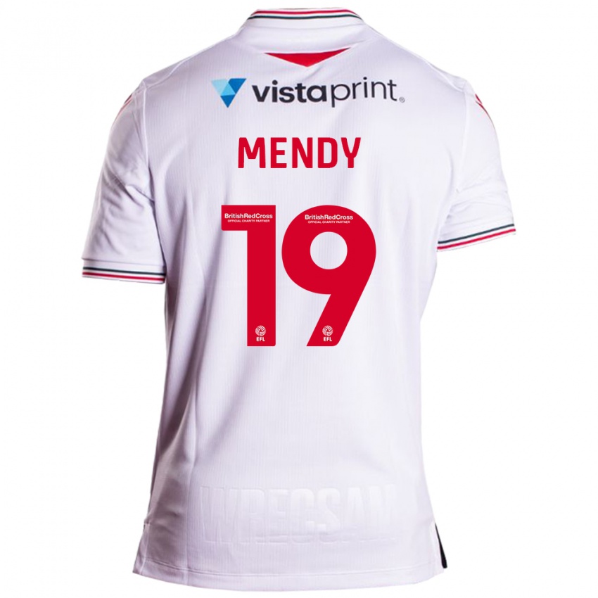 Mulher Camisola Jacob Mendy #19 Branco Alternativa 2023/24 Camisa