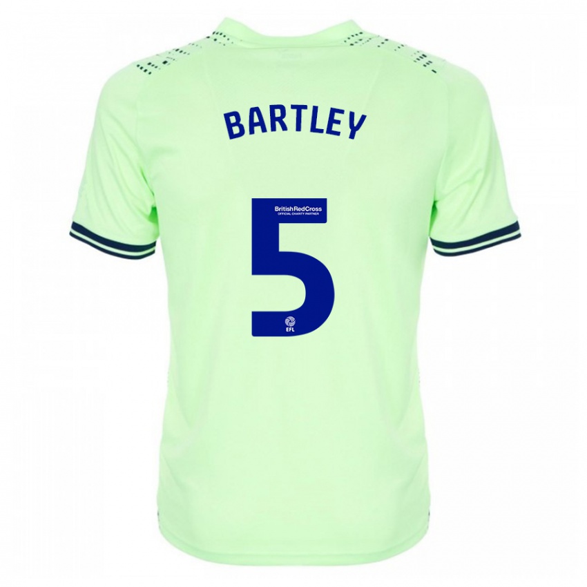 Mulher Camisola Kyle Bartley #5 Marinha Alternativa 2023/24 Camisa