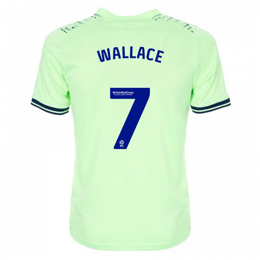 Mulher Camisola Jed Wallace #7 Marinha Alternativa 2023/24 Camisa