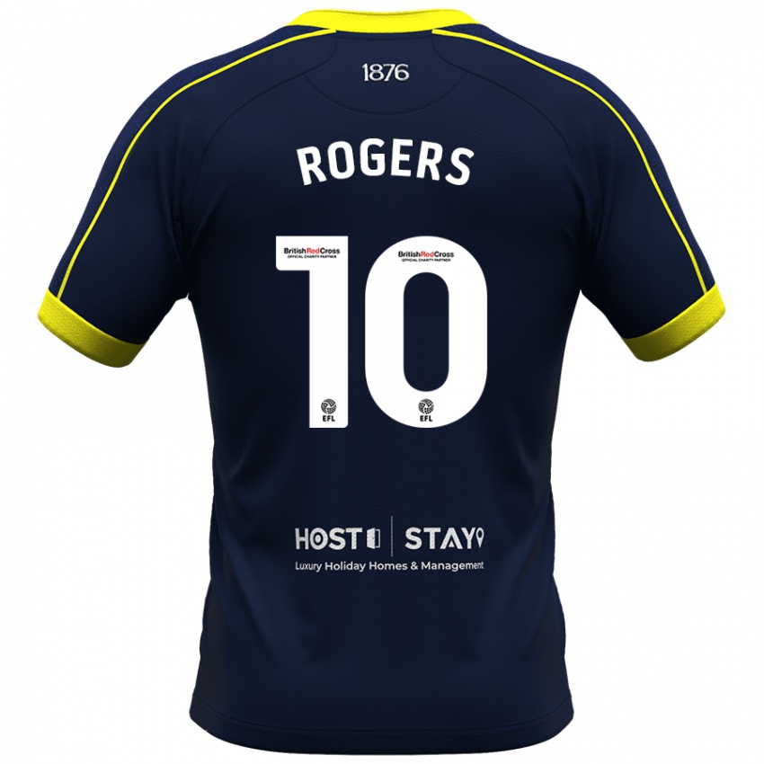 Mulher Camisola Morgan Rogers #10 Marinha Alternativa 2023/24 Camisa