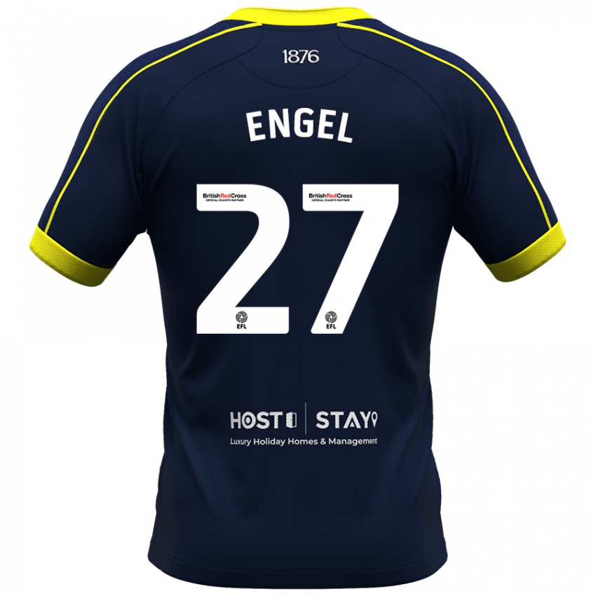 Mulher Camisola Lukas Engel #27 Marinha Alternativa 2023/24 Camisa