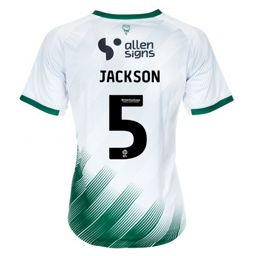 Mulher Camisola Adam Jackson #5 Branco Alternativa 2023/24 Camisa