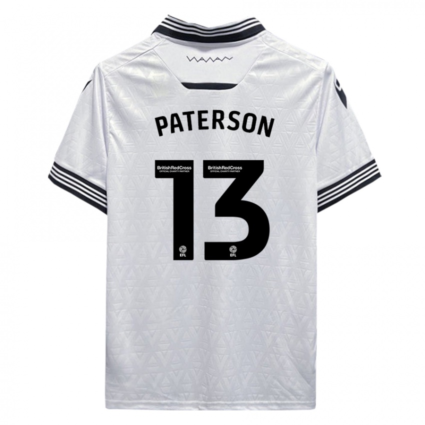 Mulher Camisola Callum Paterson #13 Branco Alternativa 2023/24 Camisa