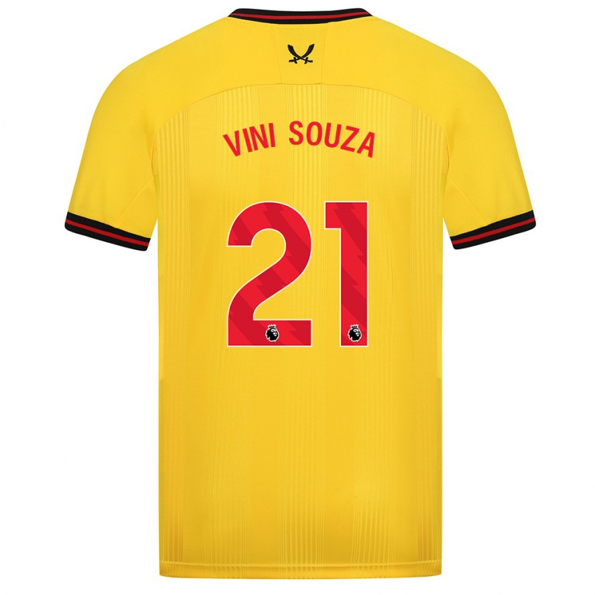 Mulher Camisola Vini Souza #21 Amarelo Alternativa 2023/24 Camisa