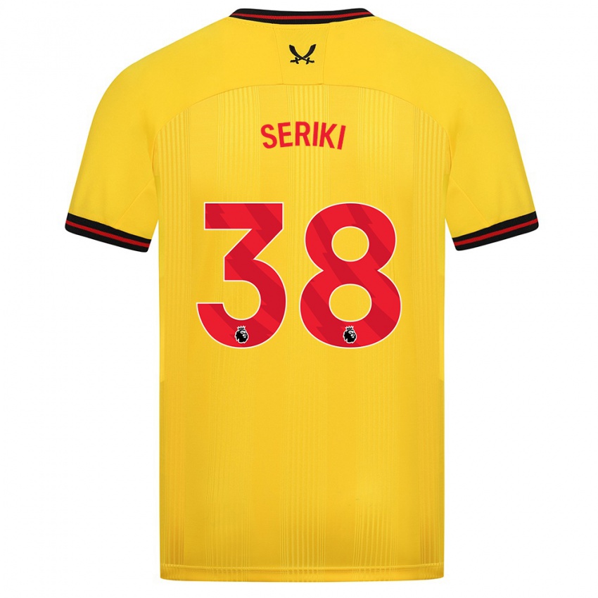 Mulher Camisola Femi Seriki #38 Amarelo Alternativa 2023/24 Camisa