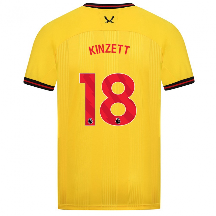 Mulher Camisola Ella Kinzett #18 Amarelo Alternativa 2023/24 Camisa