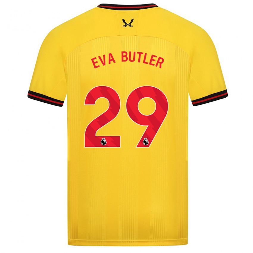 Mulher Camisola Eva Butler #29 Amarelo Alternativa 2023/24 Camisa