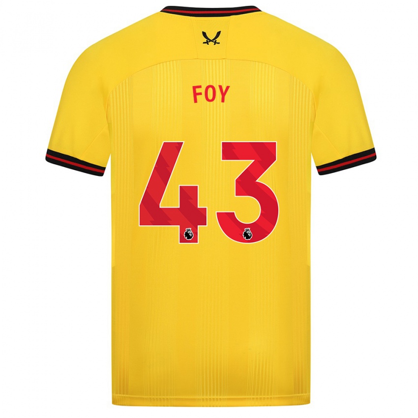 Mulher Camisola Gus Foy #43 Amarelo Alternativa 2023/24 Camisa