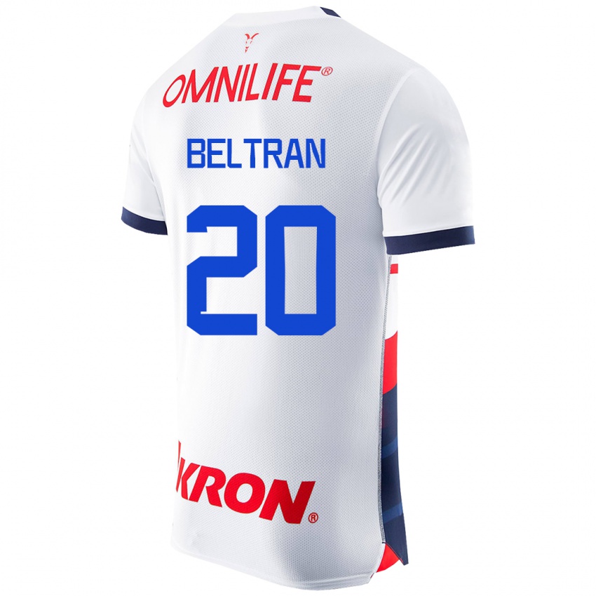 Mulher Camisola Fernando Beltrán #20 Branco Alternativa 2023/24 Camisa