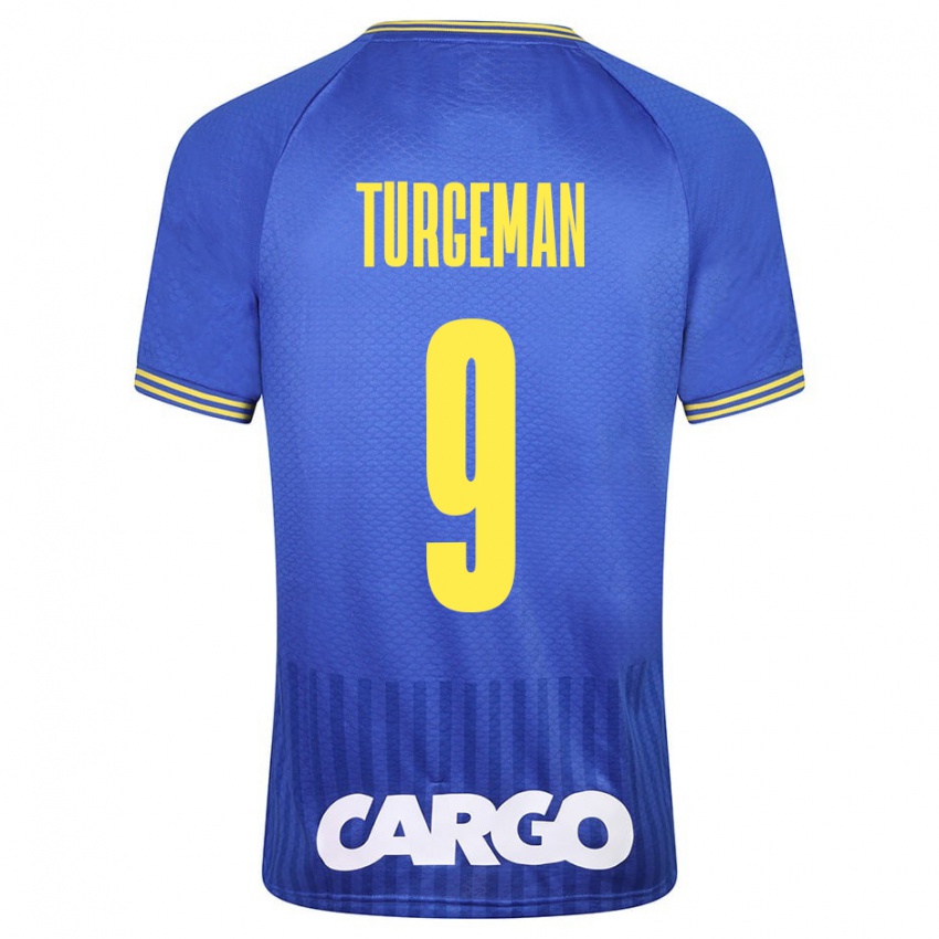 Mulher Camisola Dor Turgeman #9 Azul Alternativa 2023/24 Camisa