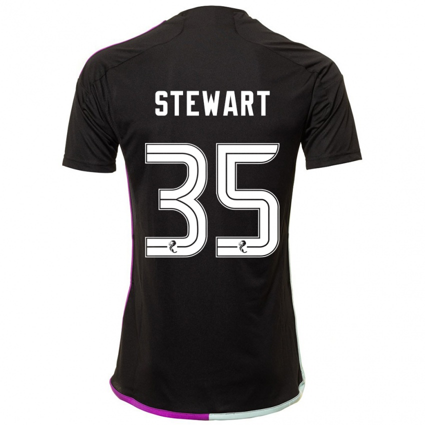 Mulher Camisola Alfie Stewart #35 Preto Alternativa 2023/24 Camisa