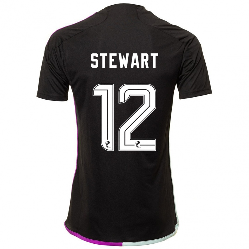 Mulher Camisola Hannah Stewart #12 Preto Alternativa 2023/24 Camisa