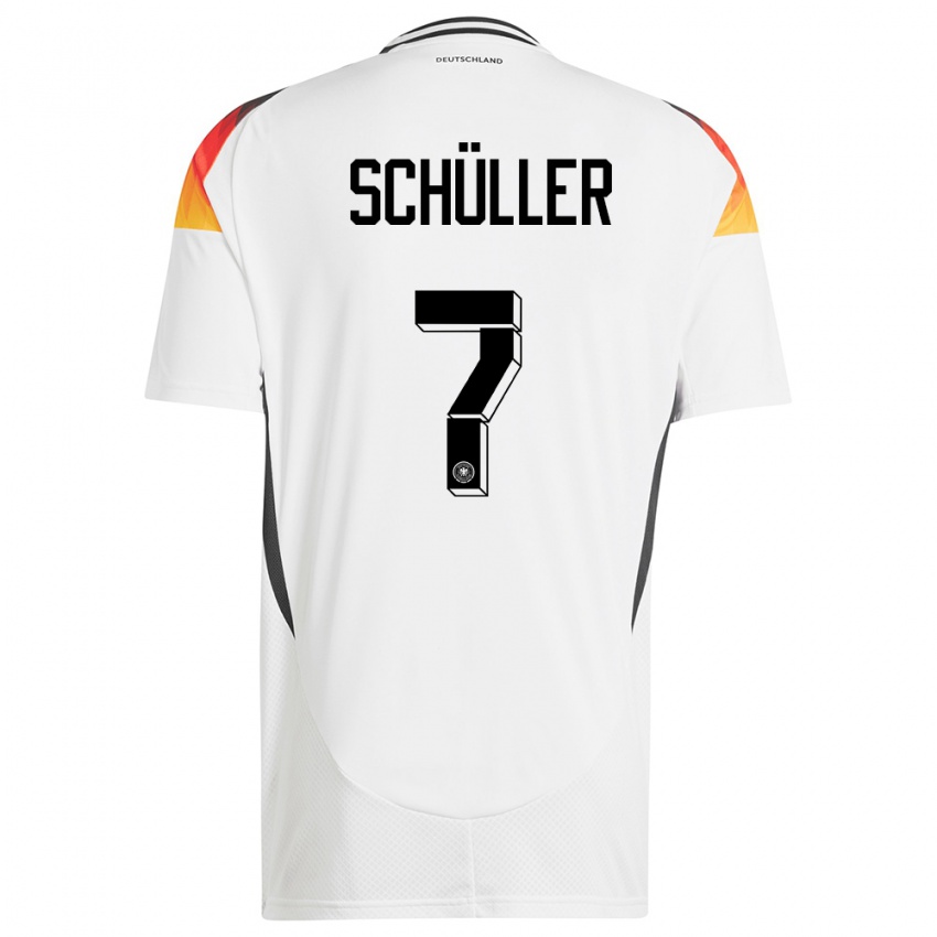 Criança Camisola Alemanha Lea Schuller #7 Branco Principal 24-26 Camisa