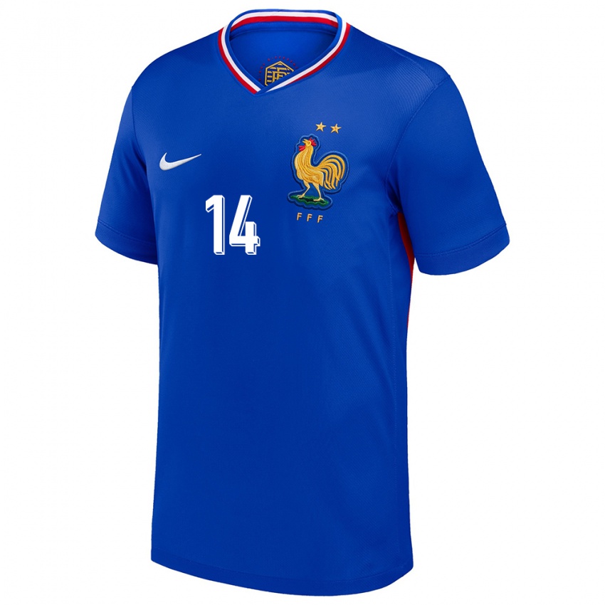 Criança Camisola França Matteo Guendouzi #14 Azul Principal 24-26 Camisa