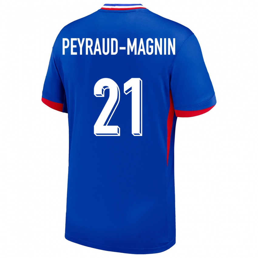 Criança Camisola França Pauline Peyraud Magnin #21 Azul Principal 24-26 Camisa