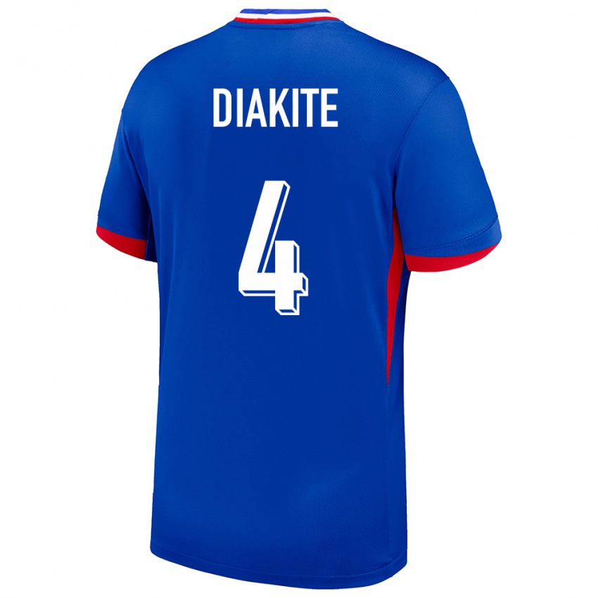 Criança Camisola França Bafode Diakite #4 Azul Principal 24-26 Camisa