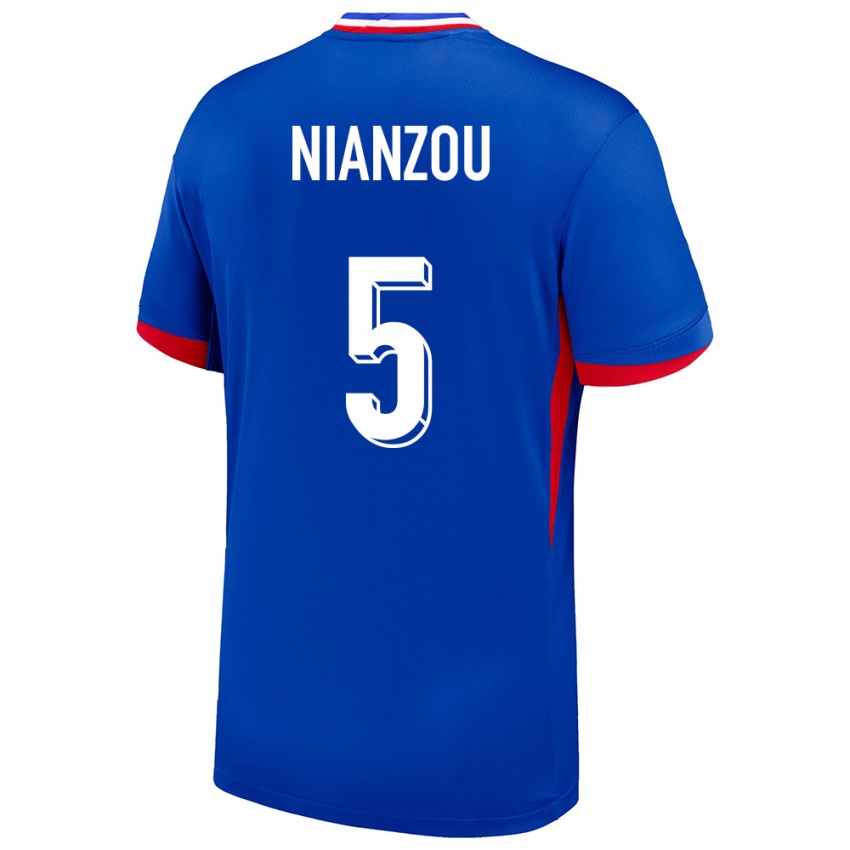 Criança Camisola França Tanguy Nianzou #5 Azul Principal 24-26 Camisa