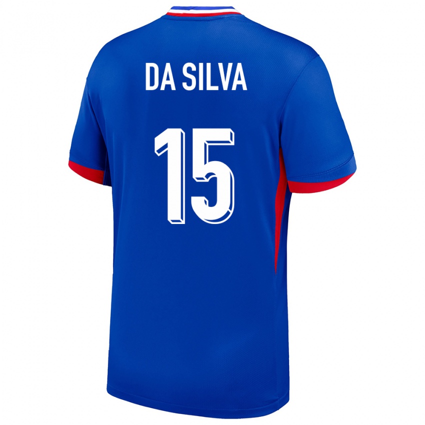 Criança Camisola França Florent Da Silva #15 Azul Principal 24-26 Camisa