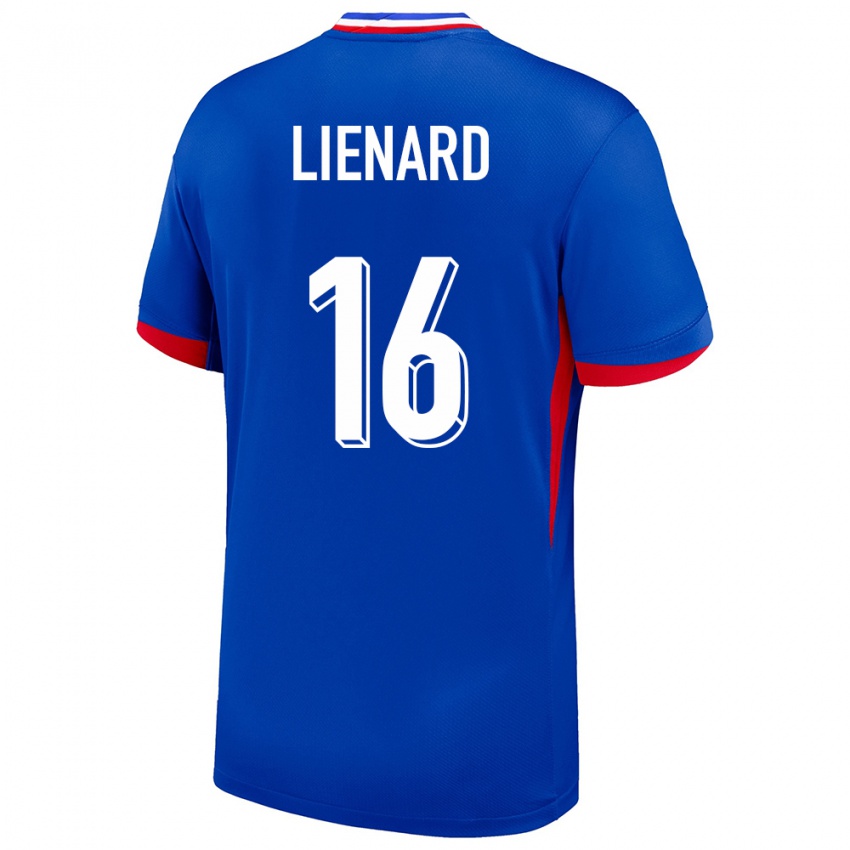 Criança Camisola França Yann Lienard #16 Azul Principal 24-26 Camisa