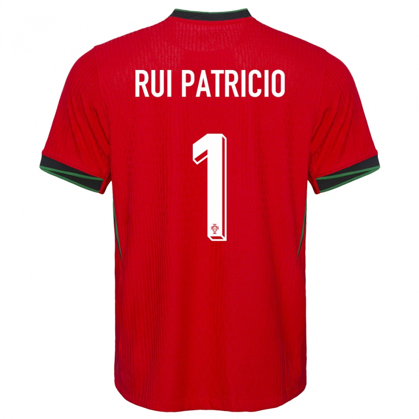 Criança Camisola Portugal Rui Patricio #1 Vermelho Principal 24-26 Camisa