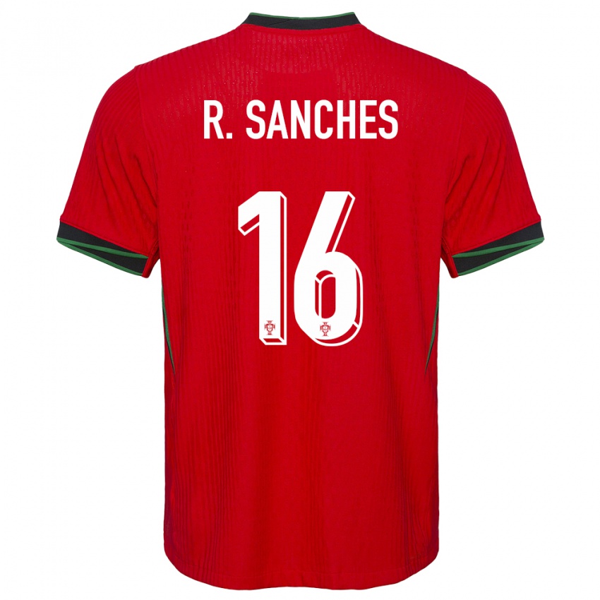 Criança Camisola Portugal Renato Sanches #16 Vermelho Principal 24-26 Camisa