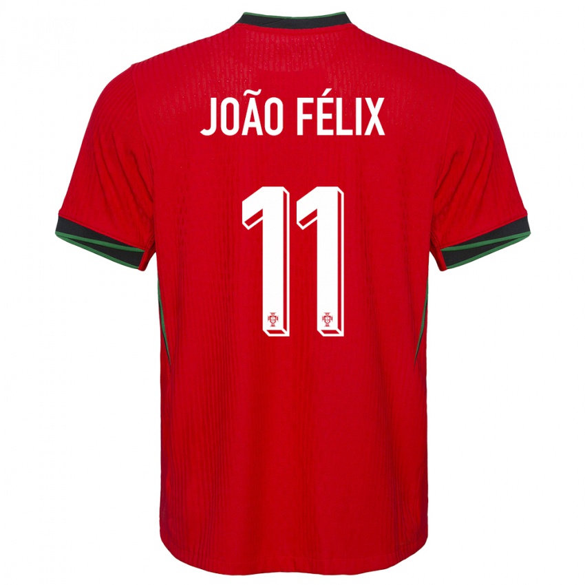 Criança Camisola Portugal Joao Felix #11 Vermelho Principal 24-26 Camisa