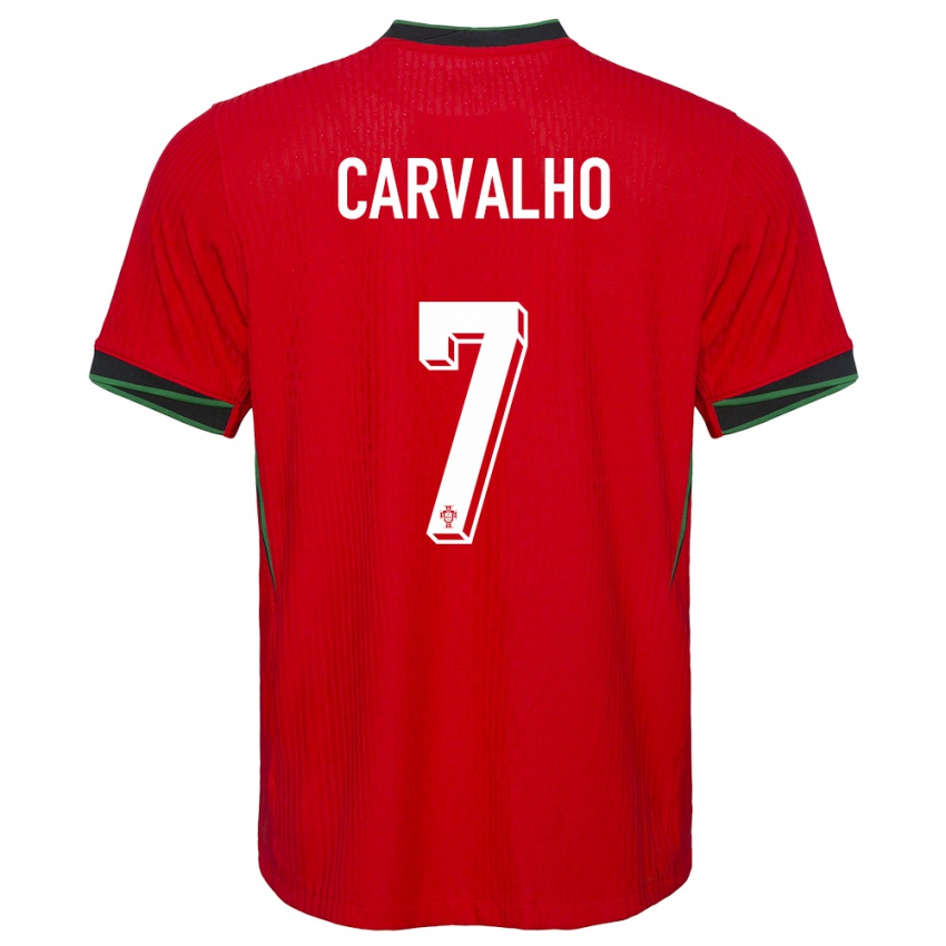 Criança Camisola Portugal Fabio Carvalho #7 Vermelho Principal 24-26 Camisa