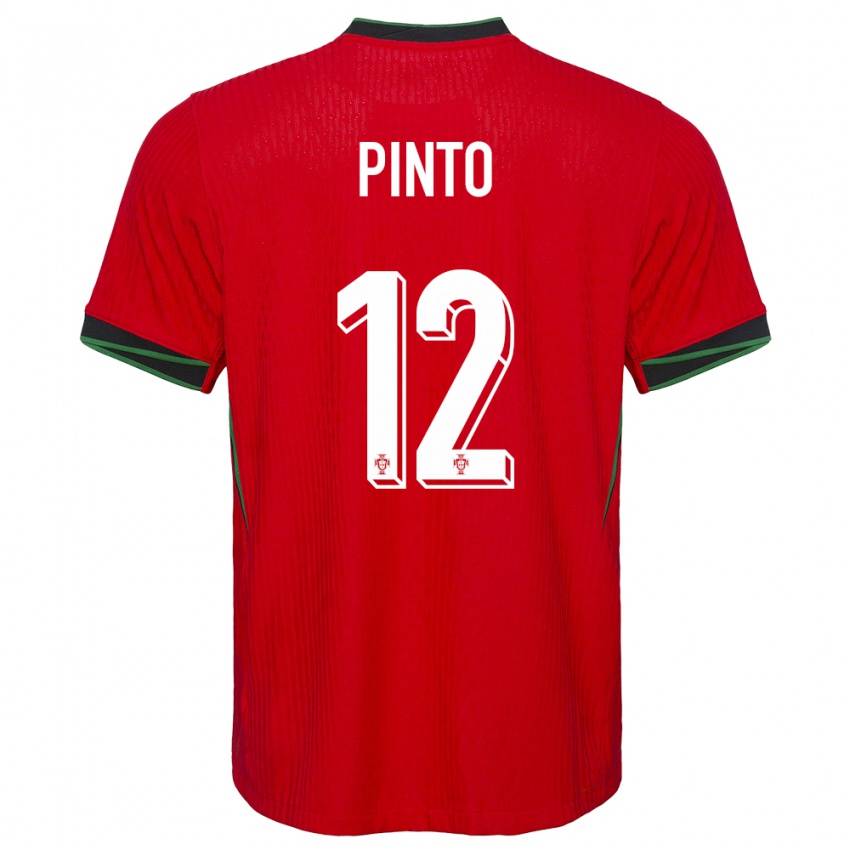 Criança Camisola Portugal Diogo Pinto #12 Vermelho Principal 24-26 Camisa