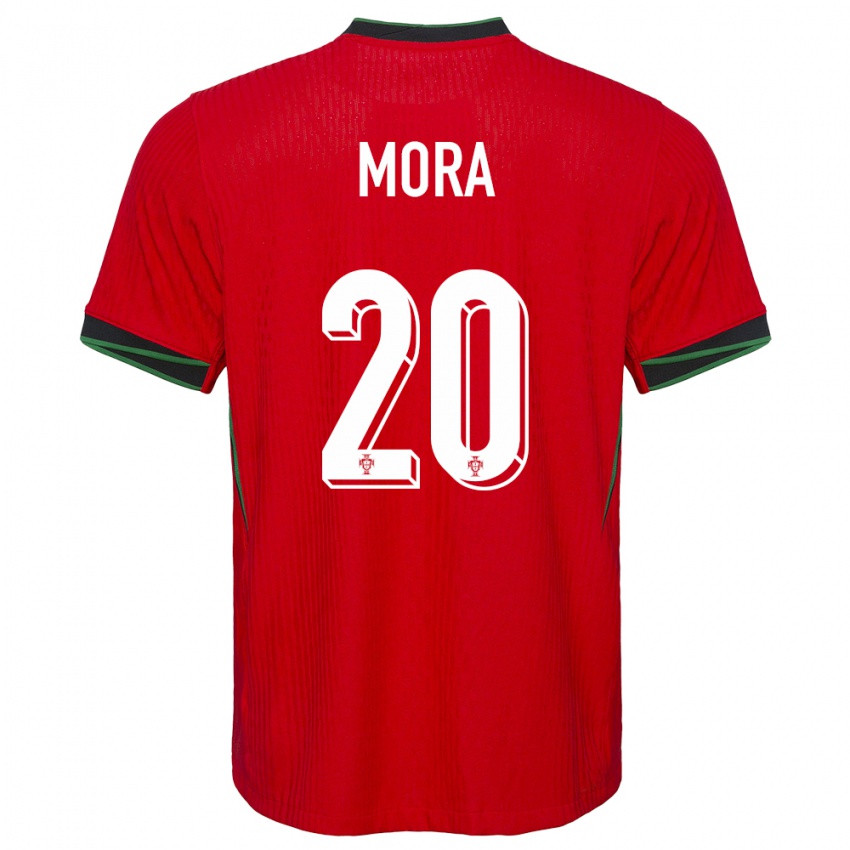 Criança Camisola Portugal Rodrigo Mora #20 Vermelho Principal 24-26 Camisa