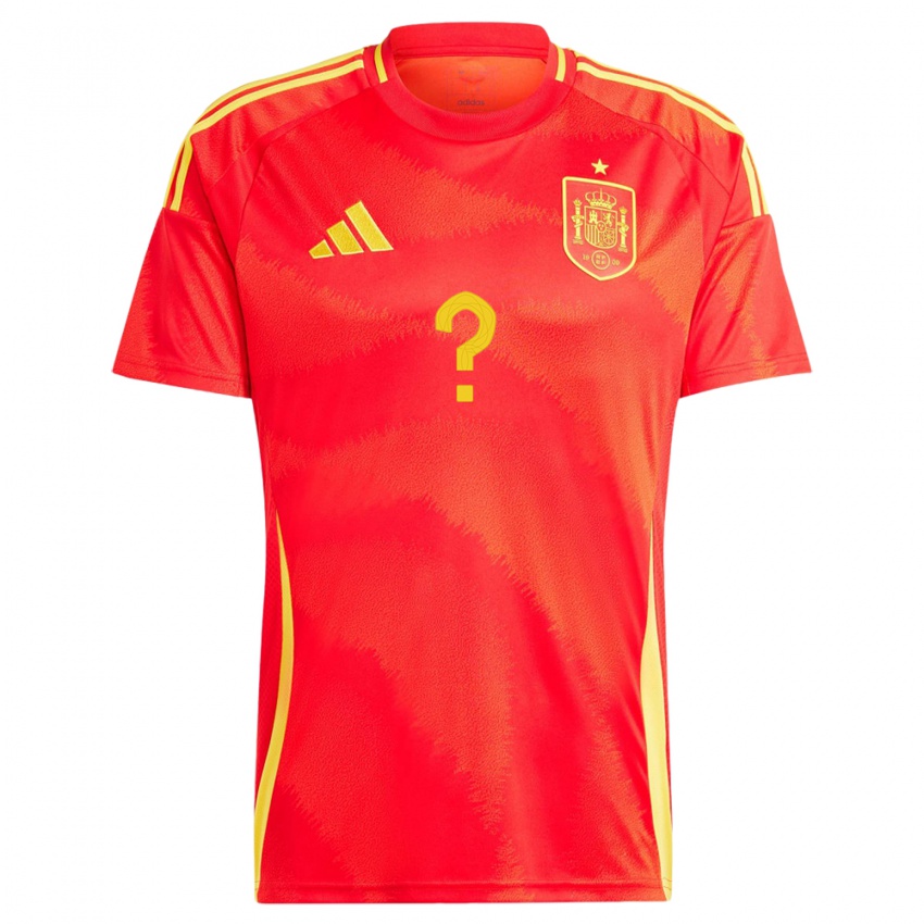 Criança Camisola Espanha Seu Nome #0 Vermelho Principal 24-26 Camisa