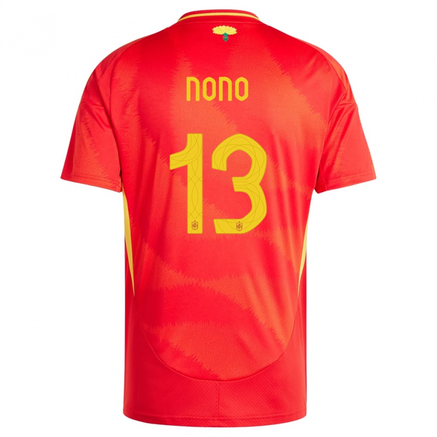 Criança Camisola Espanha Nono #13 Vermelho Principal 24-26 Camisa