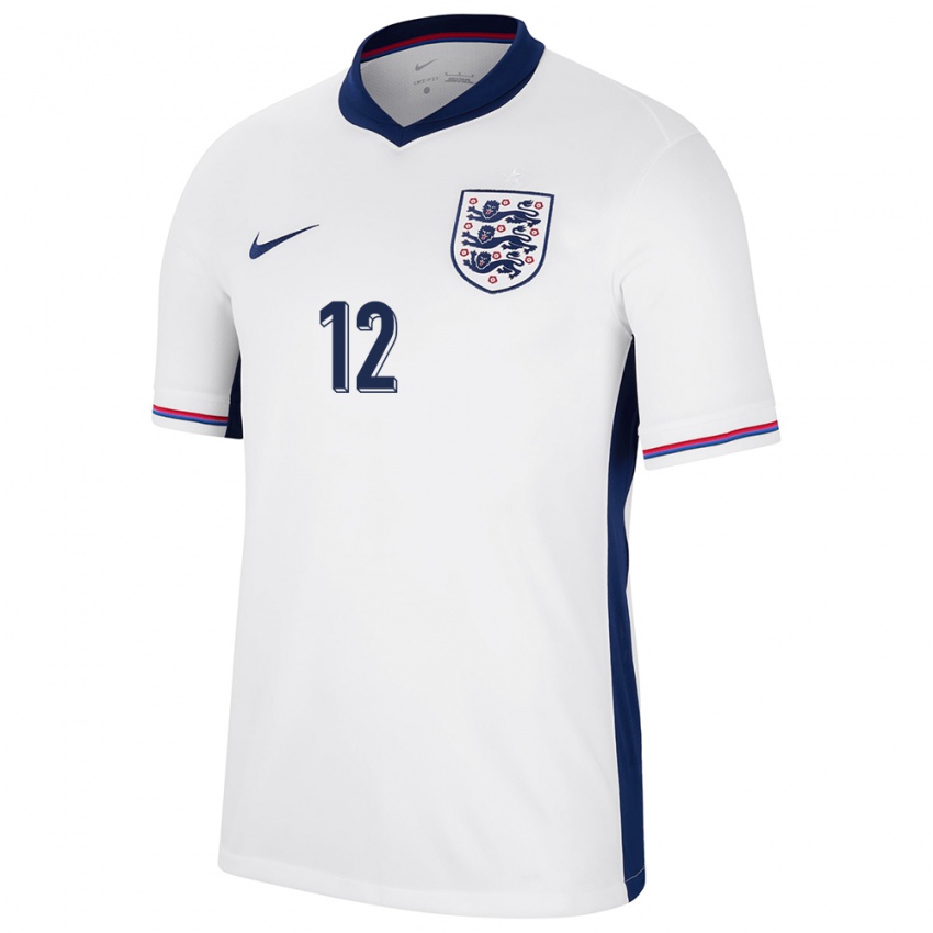 Criança Camisola Inglaterra Kieran Trippier #12 Branco Principal 24-26 Camisa