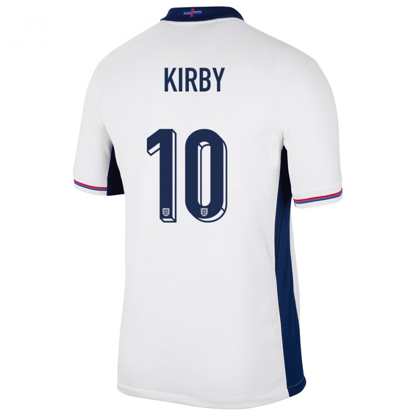 Criança Camisola Inglaterra Fran Kirby #10 Branco Principal 24-26 Camisa