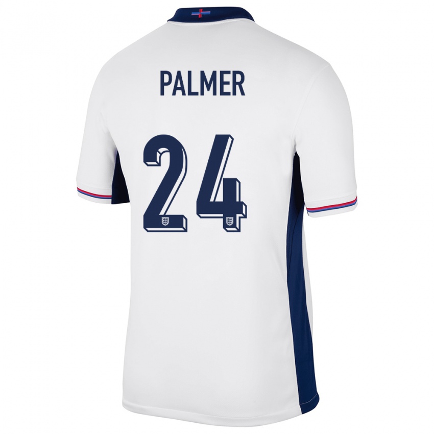 Criança Camisola Inglaterra Cole Palmer #24 Branco Principal 24-26 Camisa