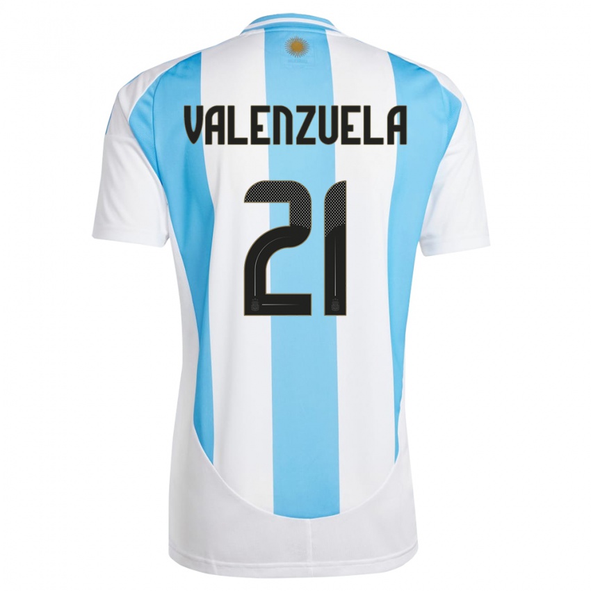 Criança Camisola Argentina Fernando Valenzuela #21 Branco Azul Principal 24-26 Camisa