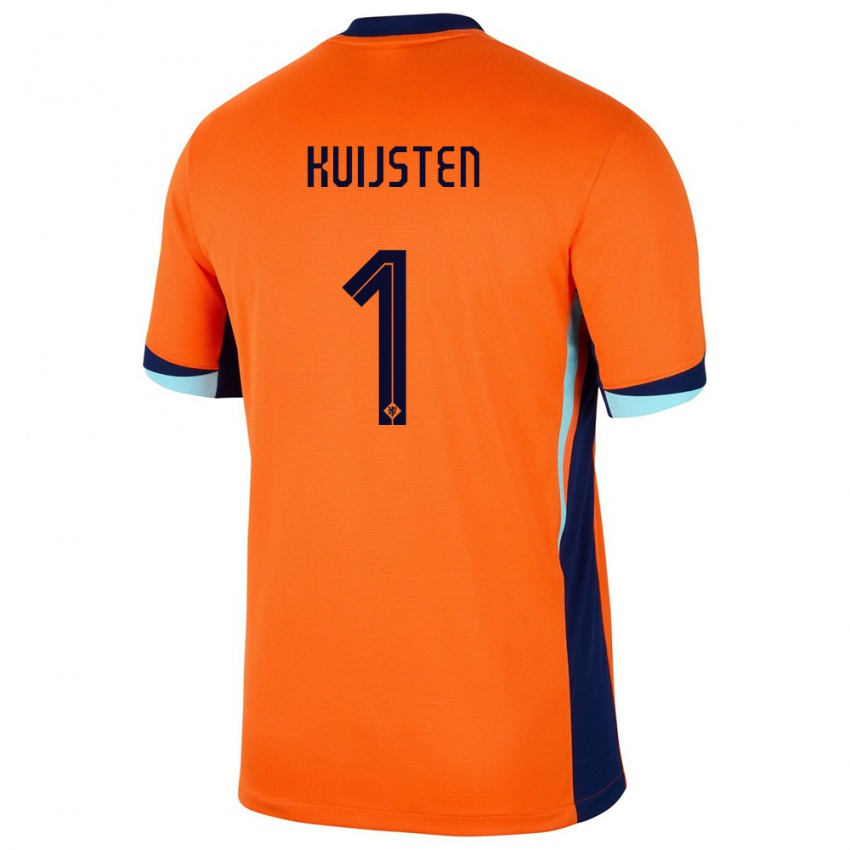 Criança Camisola Países Baixos Tristan Kuijsten #1 Laranja Principal 24-26 Camisa