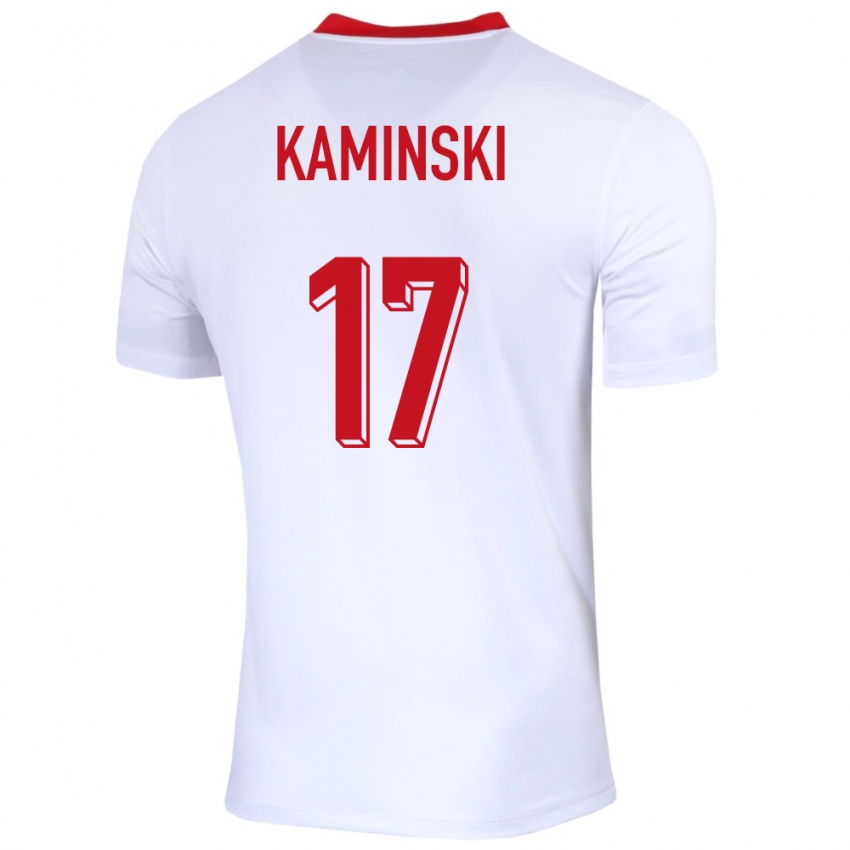 Criança Camisola Polónia Jakub Kaminski #17 Branco Principal 24-26 Camisa