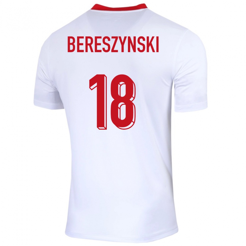 Criança Camisola Polónia Bartosz Bereszynski #18 Branco Principal 24-26 Camisa