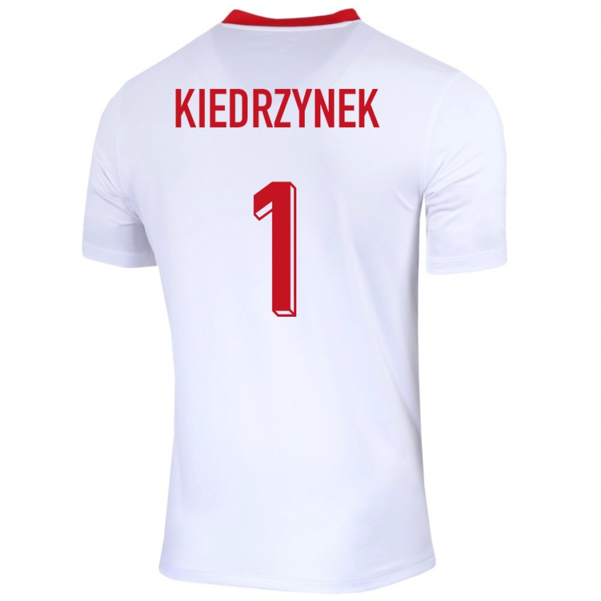 Criança Camisola Polónia Katarzyna Kiedrzynek #1 Branco Principal 24-26 Camisa