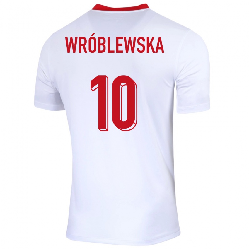 Criança Camisola Polónia Joanna Wroblewska #10 Branco Principal 24-26 Camisa