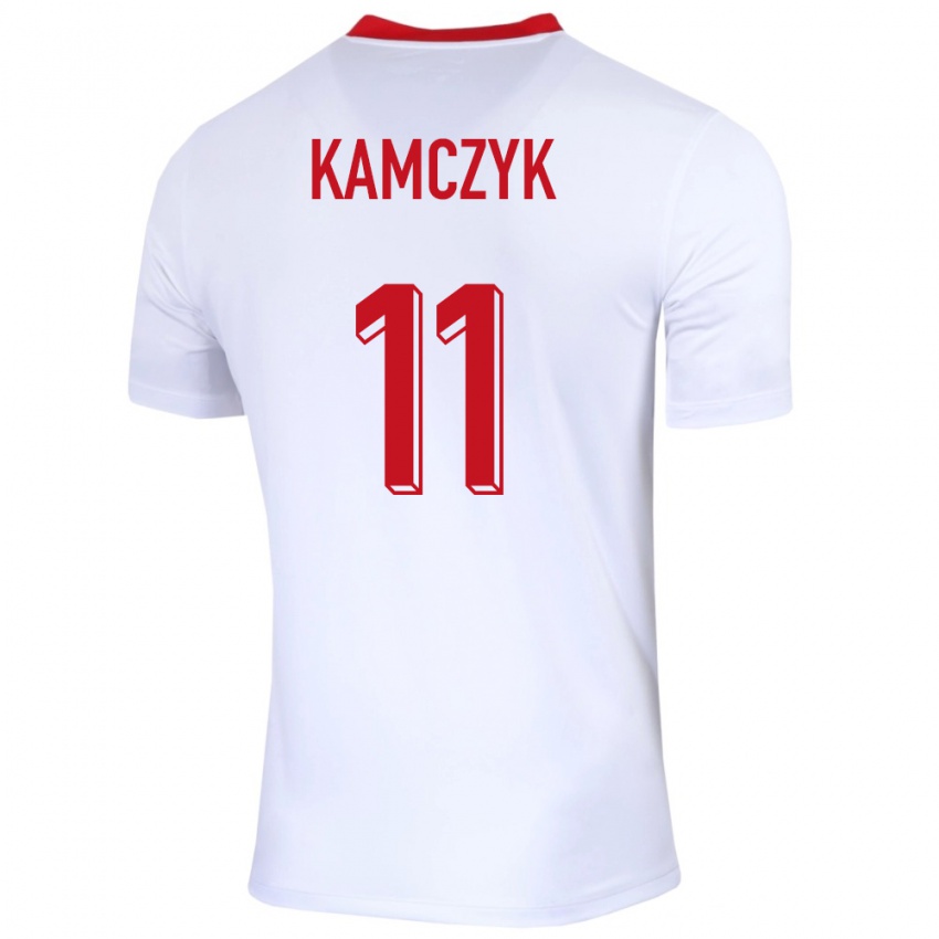 Criança Camisola Polónia Ewelina Kamczyk #11 Branco Principal 24-26 Camisa