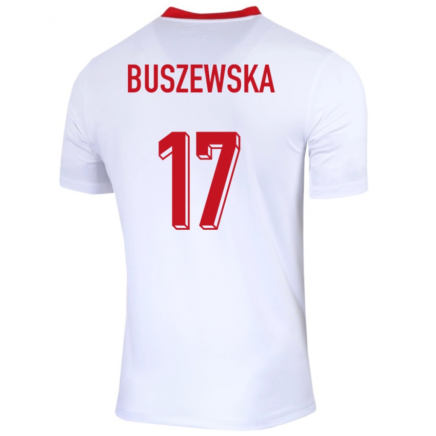 Criança Camisola Polónia Zofia Buszewska #17 Branco Principal 24-26 Camisa