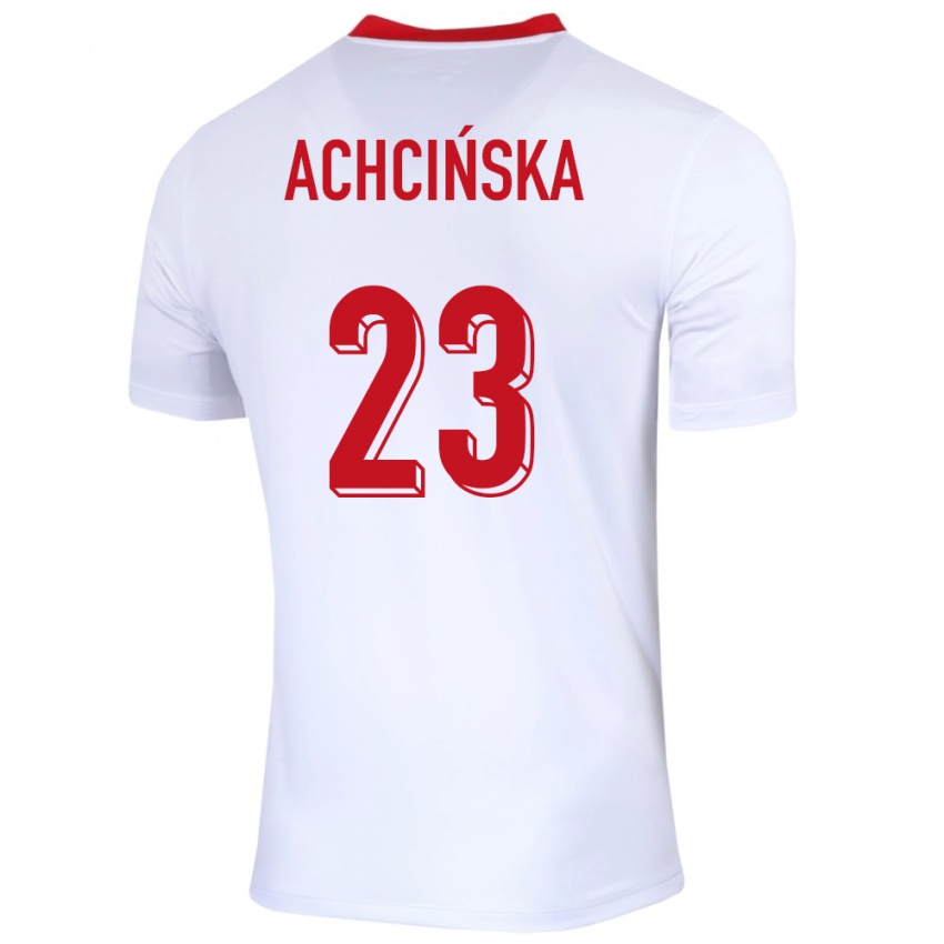 Criança Camisola Polónia Adriana Achcinska #23 Branco Principal 24-26 Camisa