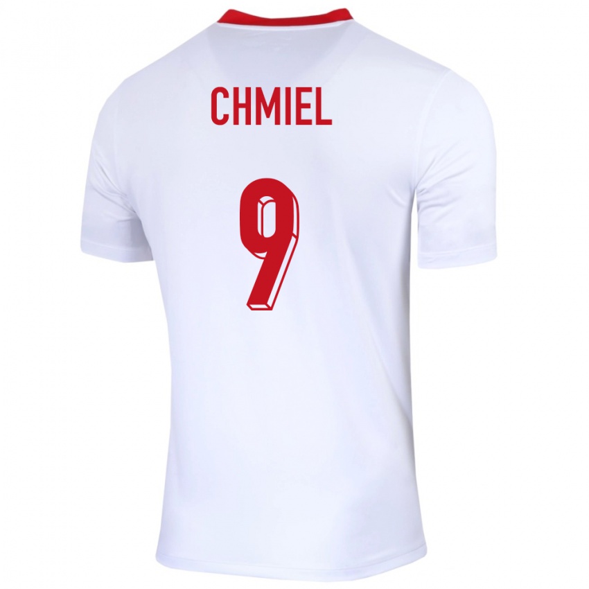 Criança Camisola Polónia George Chmiel #9 Branco Principal 24-26 Camisa