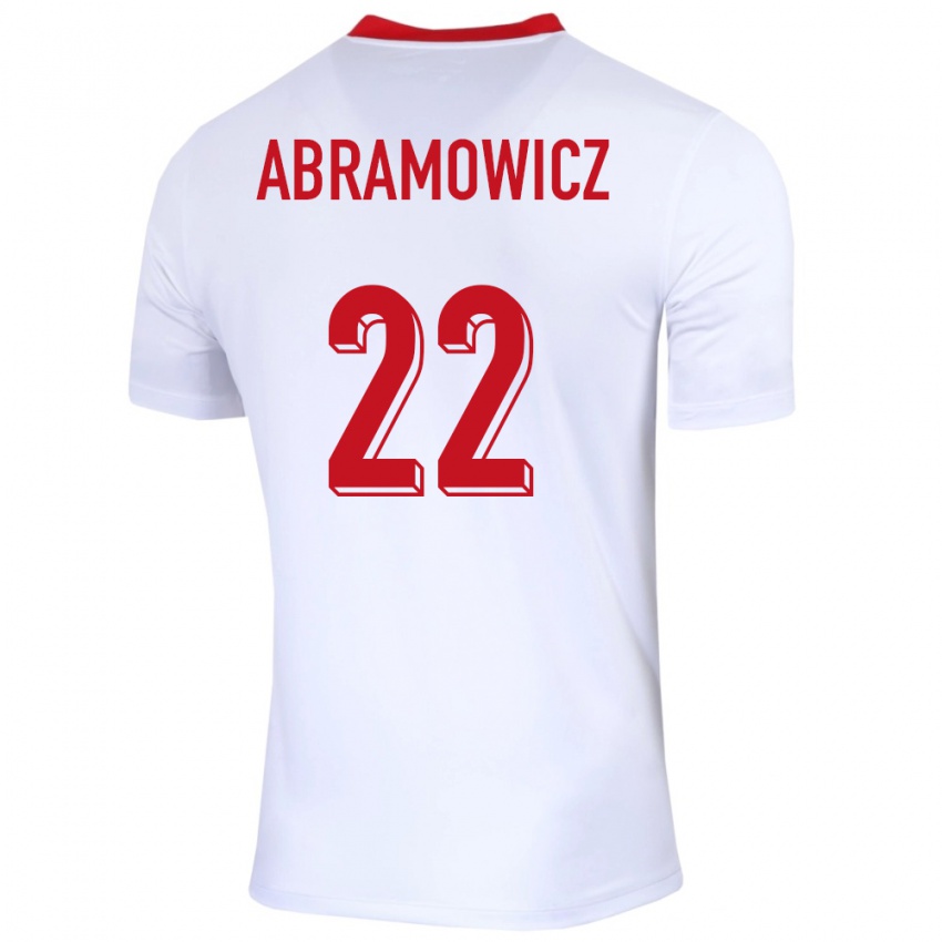 Criança Camisola Polónia Slawomir Abramowicz #22 Branco Principal 24-26 Camisa