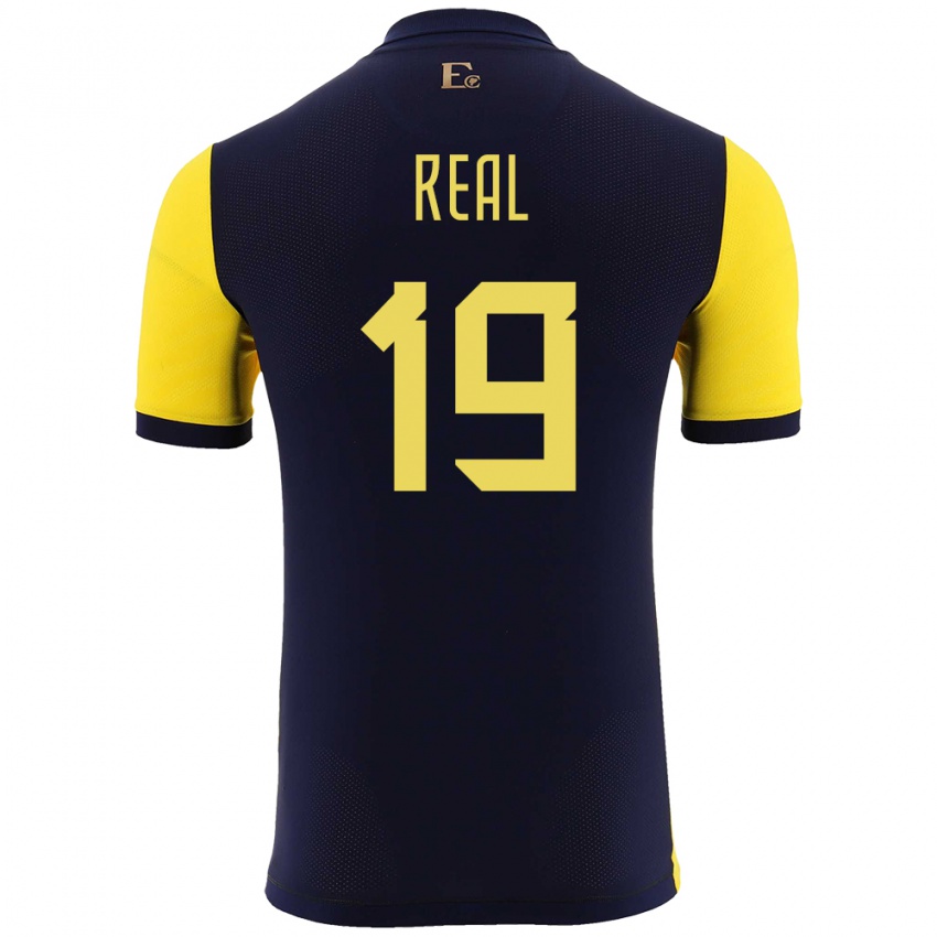 Criança Camisola Equador Kerlly Real #19 Amarelo Principal 24-26 Camisa