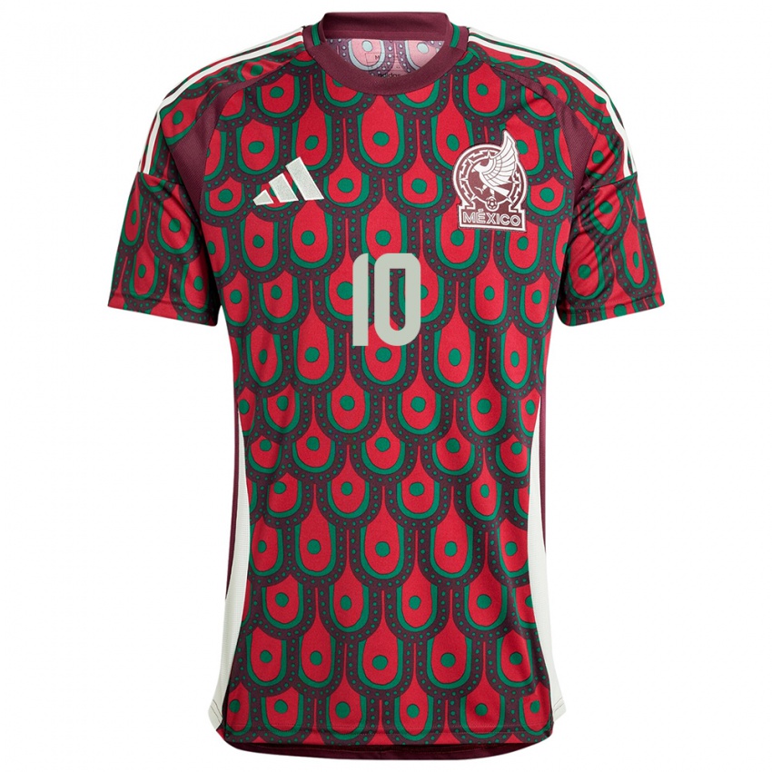 Criança Camisola México Efrain Alvarez #10 Marrom Principal 24-26 Camisa