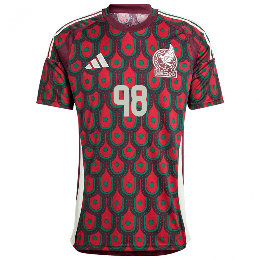 Criança Camisola México Kinberly Guzman #98 Marrom Principal 24-26 Camisa