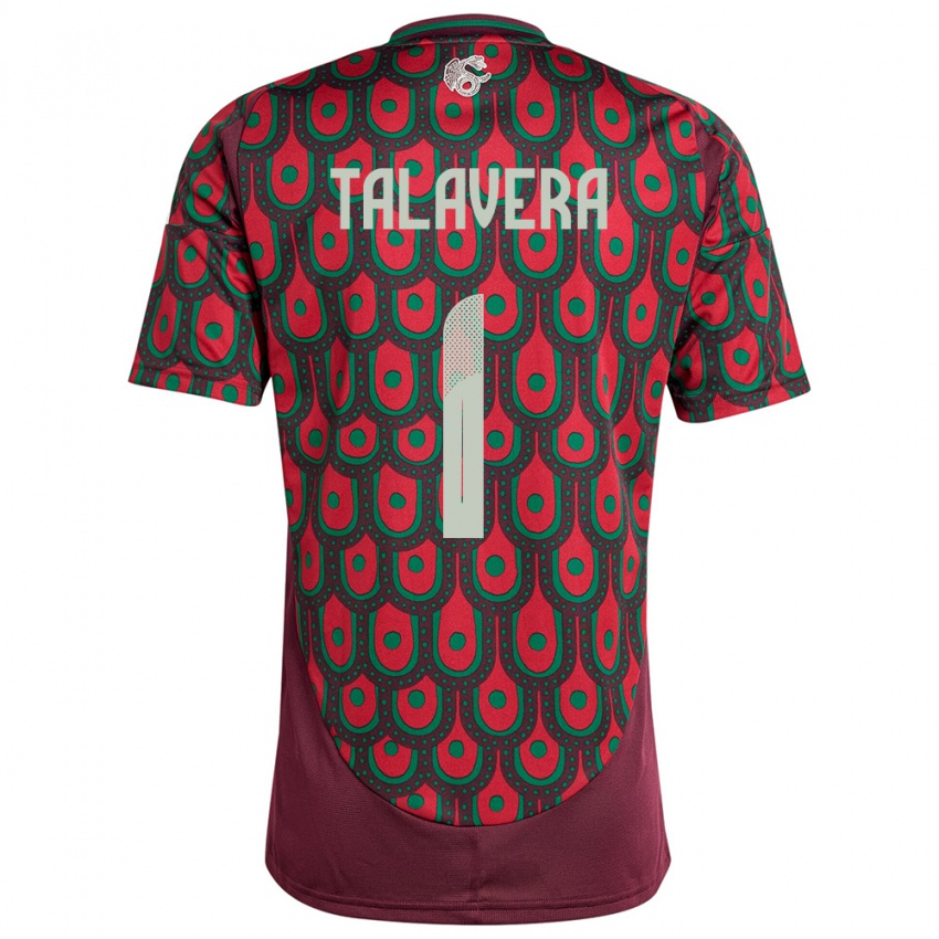 Criança Camisola México Alfredo Talavera #1 Marrom Principal 24-26 Camisa